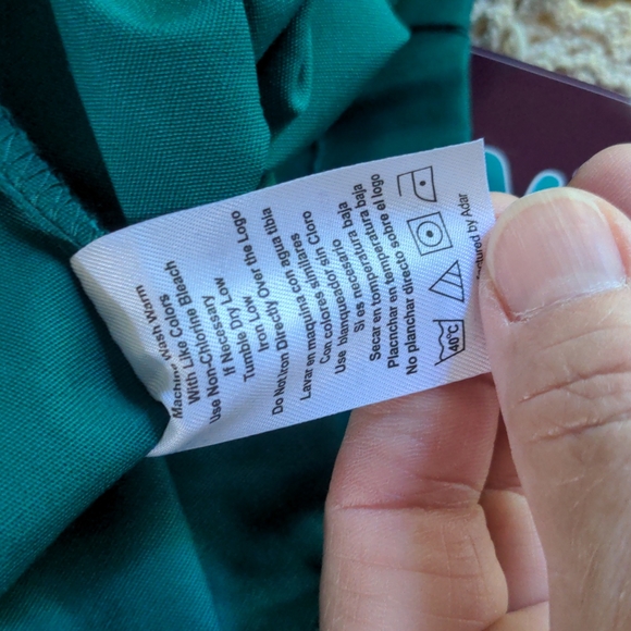 NWT Sivvan Uni-Sex Hunter Green Drawstring Scrub Pants, XL - Picture 10 of 12